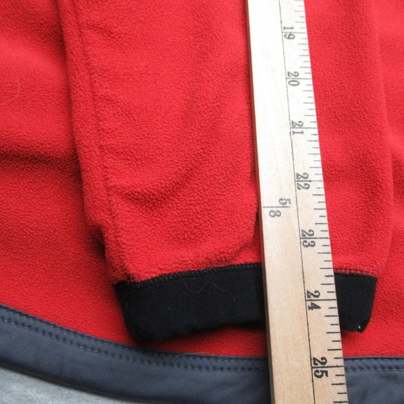 Nike Hybrid Jacket Mens Large Red Gray Colorblock 1/4 Zip Pullover Vintage 90s - Picture 12 of 13